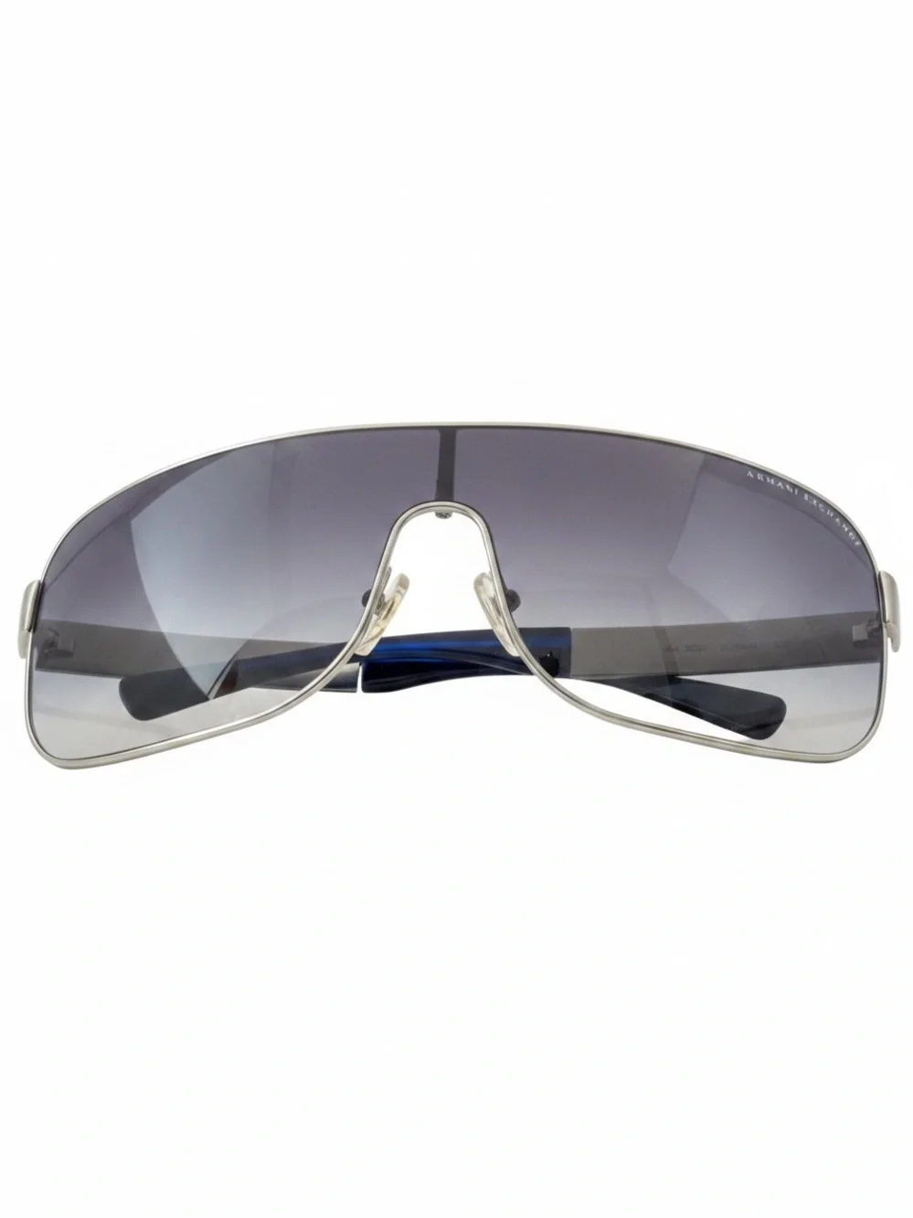 Armani Exchange Shield Sunglasses Silver Gradient Mirror AX4020S